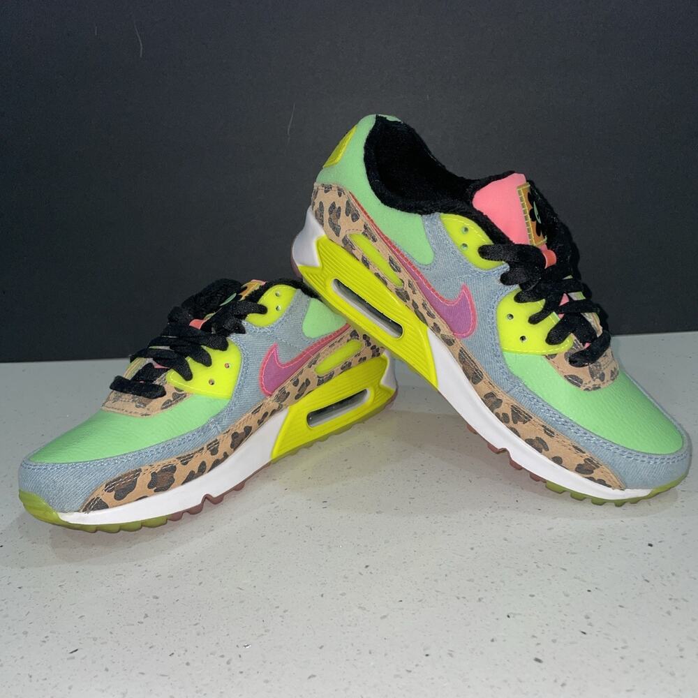 Nike Air Max 90 LX Dancefloor Green LUX 90s Women’s 8 Pre-Owned CW3499-300